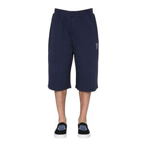 KENZO Cotton Sweat Shorts Men BLUE Pants